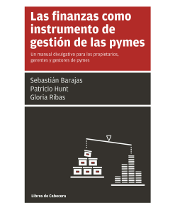 Las finanzas como instrumento de gestión de las pymes